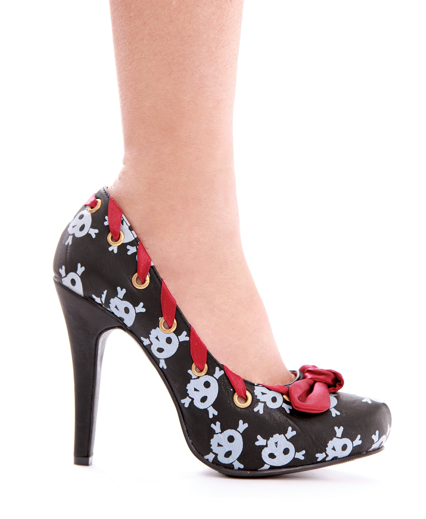 Ahoy - 4 Inch Heel Pump with Skulls